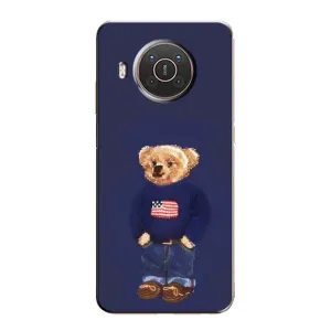 Чехлы Мишка Тедди для Нокиа X10 (Мишка USA)