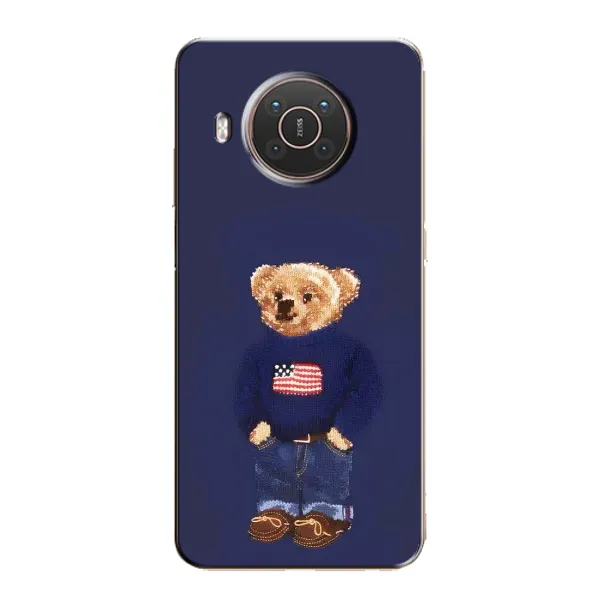 Чехол с рисунком «Мишка USA» для Nokia X10 Чехол с рисунком «Мишка USA» для Nokia X10