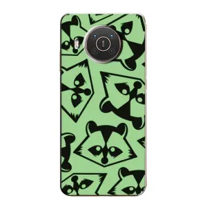 Силиконовый Чехол с Енотами на Nokia X10 (Мордочки Енота)