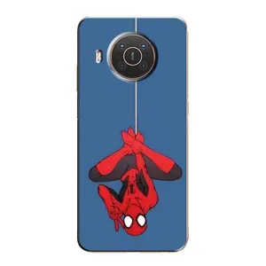 Чехол Супергерой Человека Паука на Nokia X10 (На паутине)
