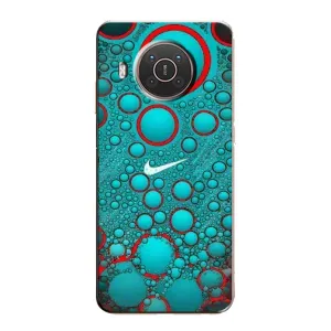 Силиконовый Чехол на Nokia X10 с картинкой Nike (Найк зеленый)