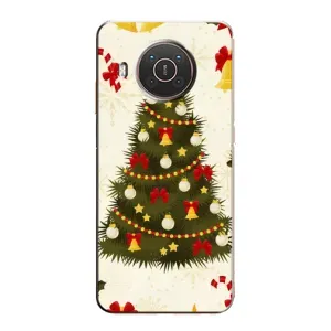 Чехол Новогодняя Елка на Nokia X10 (Новогодний принт)