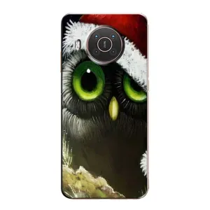 Чехлы с принтом СОВЫ для Nokia X10 (Новогодняя Сова)