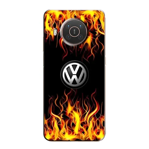 Чехол с рисунком «Огненный Лого» для Nokia X10 Чехол с рисунком «Огненный Лого» для Nokia X10
