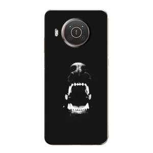 Чехол ДОБЕРМАН для Nokia X10 (Пасть добермана)