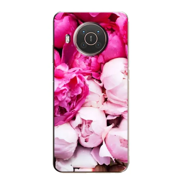 Чехол с рисунком «Пионы» для Nokia X10 Чехол с рисунком «Пионы» для Nokia X10