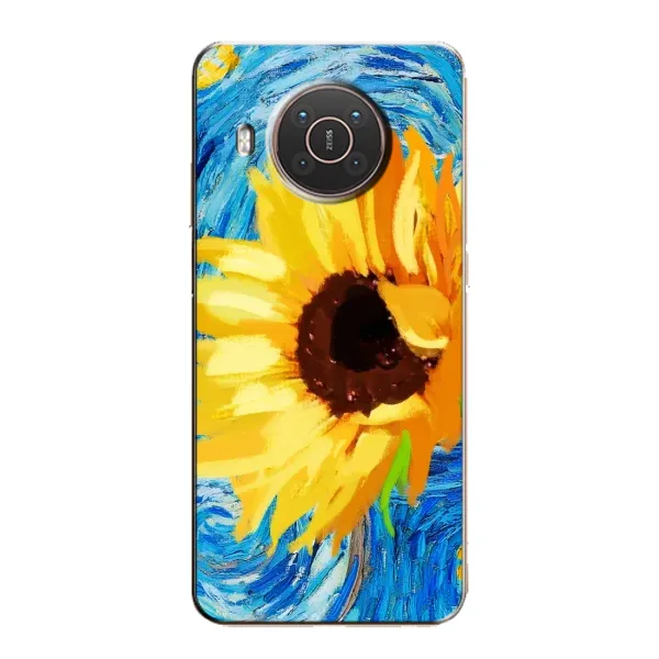 Чехол с рисунком «Подсолнух цветок» для Nokia X10 Чехол с рисунком «Подсолнух цветок» для Nokia X10