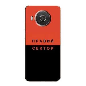 Чехлы УПА (Красно-Чёрный) на Nokia X10 (Правый Серктор)