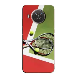 Чехлы с принтом Спортивная тематика для Nokia X10 (Ракетки теннис)