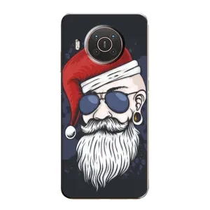 Чехол Санта Клаус для Nokia X10 (Рождественский МЕН)