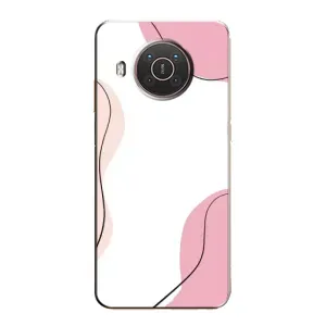 Чехол цветочный дизайн для Nokia X10 (Розовый фон)