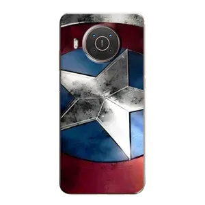 Чехол с Щитом Капитана Америки на Nokia X10 (Щит Капитана Америки)