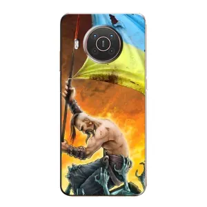 Чехол с картинкой (Патриотический КОЗАК) на Nokia X10 (Сильный Козак)