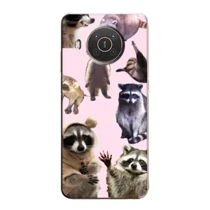 Силиконовый Чехол с Енотами на Nokia X10 (Смешные Еноты)
