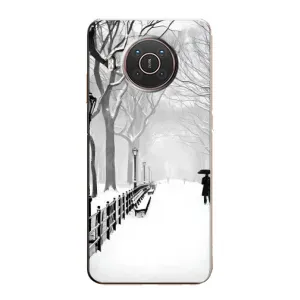 Чехлы на Новый Год Nokia X10 (Снегом замело)