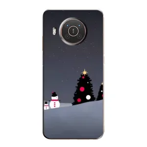 Чехлы на Новый Год Nokia X10 (Снеговички)