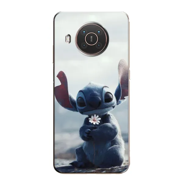 Чехол с рисунком «Стич с цветочком» для Nokia X10 Чехол с рисунком «Стич с цветочком» для Nokia X10
