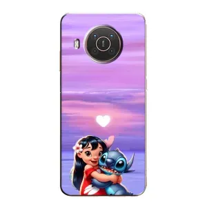 Чехол с рисунком Стич для Nokia X10 (Стич и Лило)
