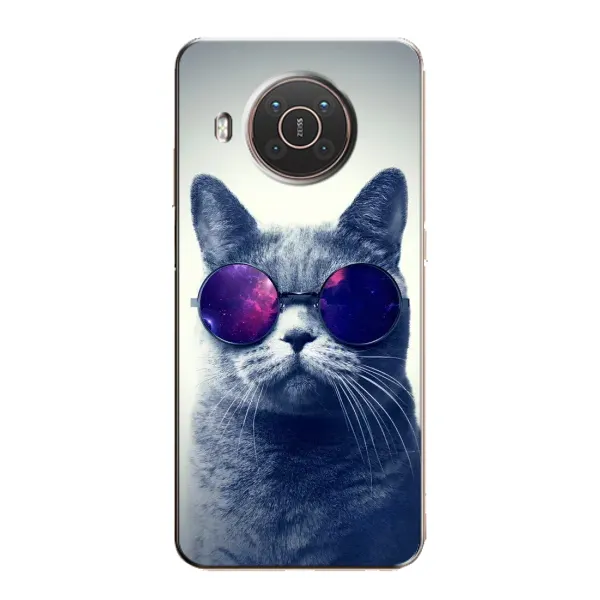 Чехол с рисунком «Стильный КОТ» для Nokia X10 Чехол с рисунком «Стильный КОТ» для Nokia X10