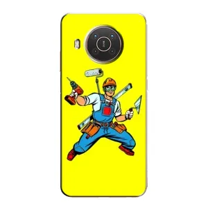 Силиконовый бампер (Работники) на Nokia X10 (Строитель)