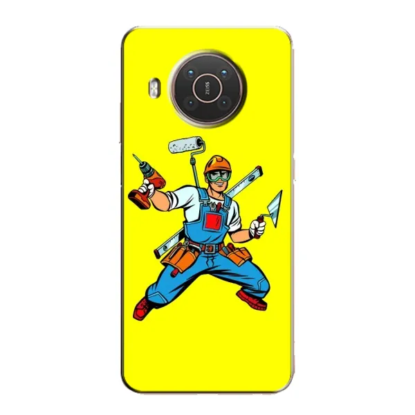 Чехол с рисунком «Строитель» для Nokia X10 Чехол с рисунком «Строитель» для Nokia X10