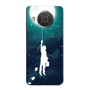 Чехол (ТПУ) с планетами на Nokia X10 (To The moon)