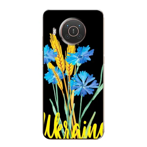 Чехол с рисунком «Ukraine в цветочках» для Nokia X10 Чехол с рисунком «Ukraine в цветочках» для Nokia X10