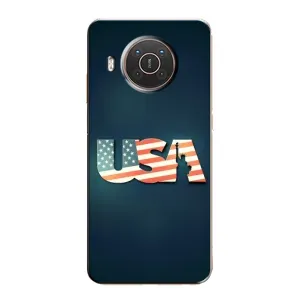 Чехол Флаг USA для Nokia X10 (USA)