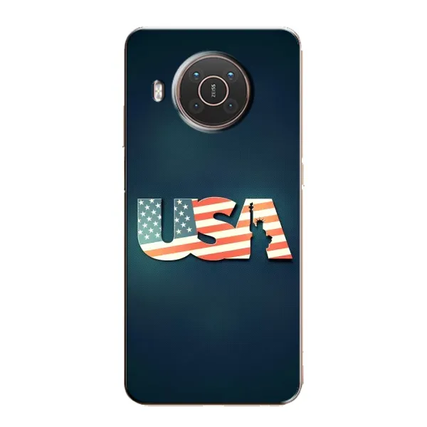 Чехол с рисунком «USA» для Nokia X10 Чехол с рисунком «USA» для Nokia X10