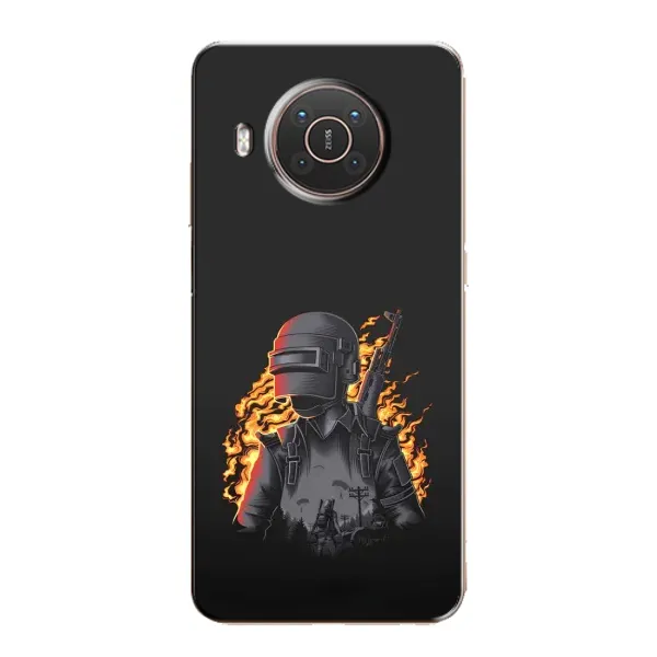 Чехол с рисунком «В огне» для Nokia X10 Чехол с рисунком «В огне» для Nokia X10