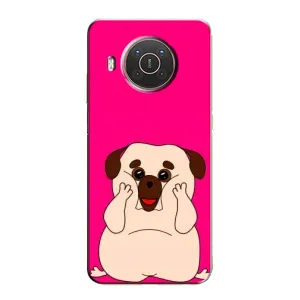 Чехол (ТПУ) Милые собачки для Nokia X10 (Веселый Мопсик)