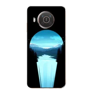 Летний Чехол на Nokia X10 (Синий Водопад)