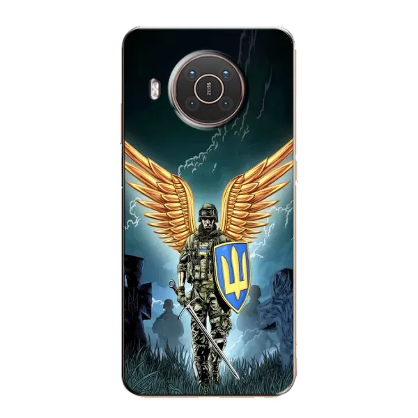 Чехол с рисунком «ЗСУ з крильями» для Nokia X10