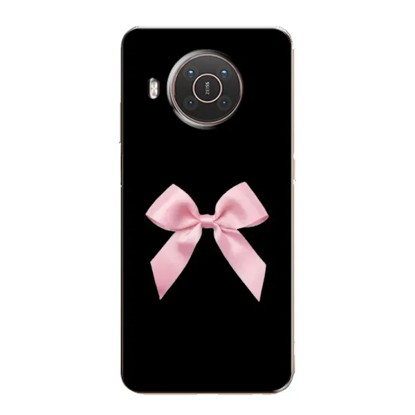 Чехол с рисунком «Бант на черном» для Nokia X20 Чехол с рисунком «Бант на черном» для Nokia X20