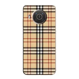 Чехол с Брендами одежды на Нокиа X20 (Burberry стиль)