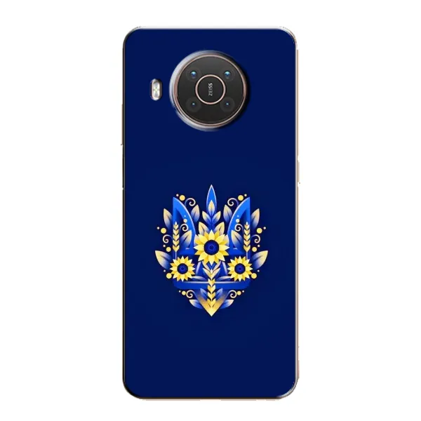 Чехол с рисунком «Цветущий Герб» для Nokia X20