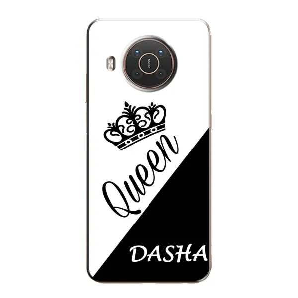 Чехол с рисунком «DASHA» для Nokia X20