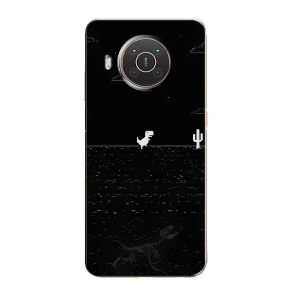Чехол с рисунком «Динозаврик» для Nokia X20