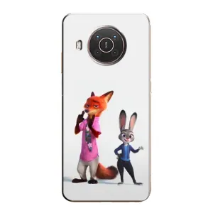 Силиконовый чехол с принтом Зоотрополіс для Nokia X20 (Джуди и Ник)