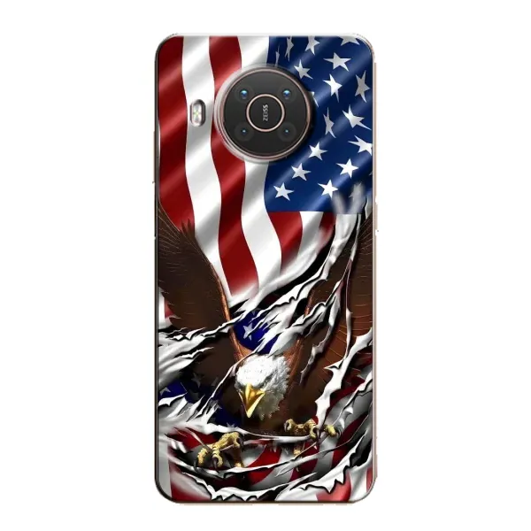 Чехол с рисунком «Флаг USA» для Nokia X20 Чехол с рисунком «Флаг USA» для Nokia X20