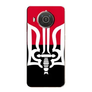 Чехлы УПА (Красно-Чёрный) на Nokia X20 (Герб Украины)
