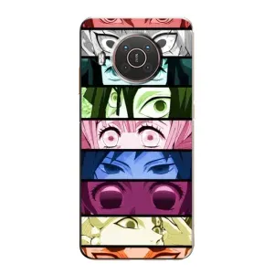 Силіконові чохлі з очіма Anime для Нокіа X20 (Очі Хашира)