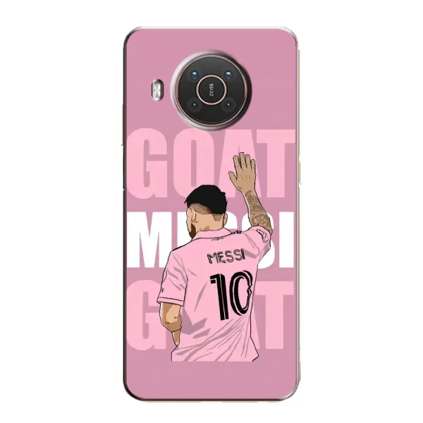 Чехол с рисунком «GOAT MESSI» для Nokia X20 Чехол с рисунком «GOAT MESSI» для Nokia X20