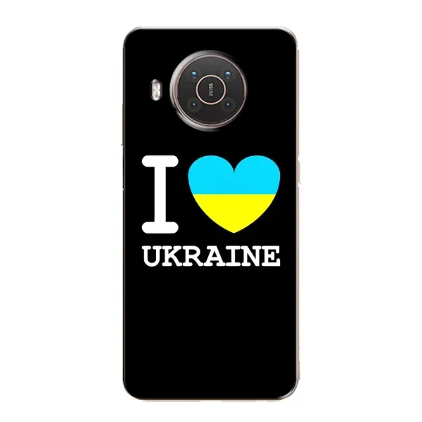Чехол с рисунком «I Love Ukraine» для Nokia X20 Чехол с рисунком «I Love Ukraine» для Nokia X20