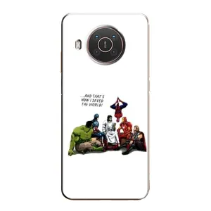 Чехлы для Nokia X20 (Для Христиан) (Иисус супергерой)