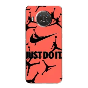 Силиконовый Чехол Nike Air Jordan на Нокиа X20 (Just Do It)