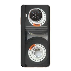 Чехол с Прикольным принтом на Nokia X20 (Кассета магнитофона)
