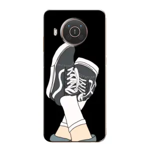 Чехол с Прикольным принтом на Nokia X20 (Кеды)