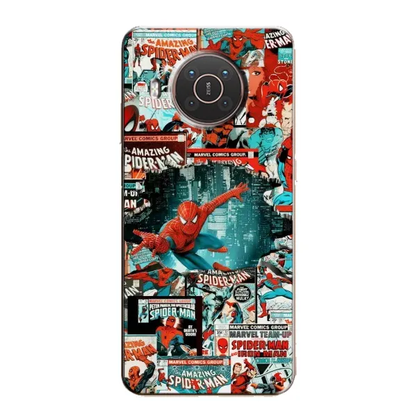 Чехол с рисунком «Комиксы Человек Паук» для Nokia X20 Чехол с рисунком «Комиксы Человек Паук» для Nokia X20