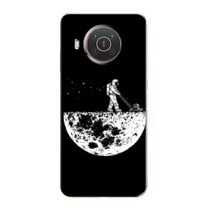 Силиконовый Чехол с принтом "Космонавты" на Nokia X20 (Космонавт)